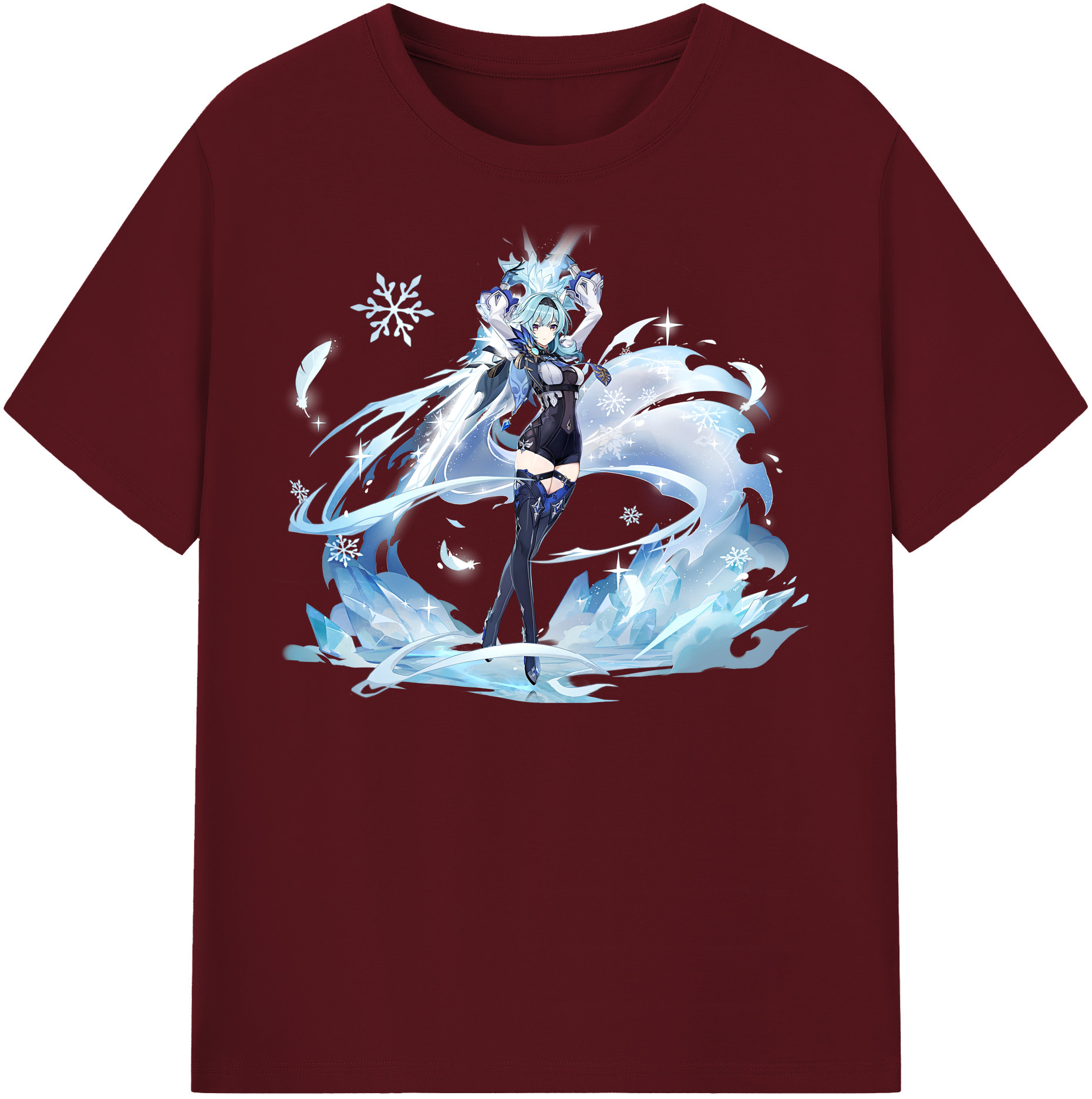 げんし神 优菈 ゆうら genshin Yūra 綿100％半袖Tシャツ（フロントプリント）